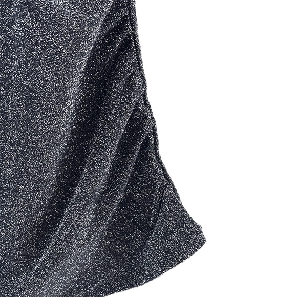 REBECCA MINKOFF‎ Shimmer Metallic Tank Top • Large • silver, black - Picture 3 of 8